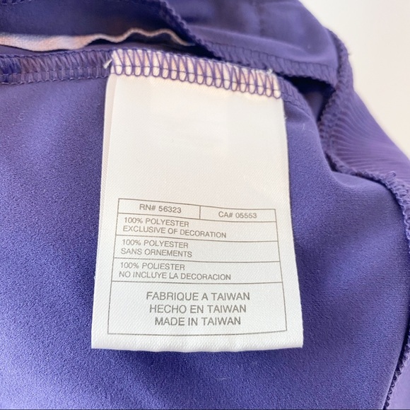 Nike Golf  Fit Dry Dark Purple Zip Up Track Jacket - Picture 6 of 6